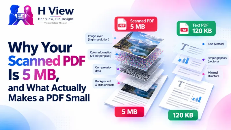Why Your Scanned PDF Is 5 MB, and What Actually Makes a PDF Small