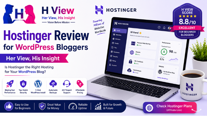 Hostinger Review for WordPress Bloggers: Her View, His Insight