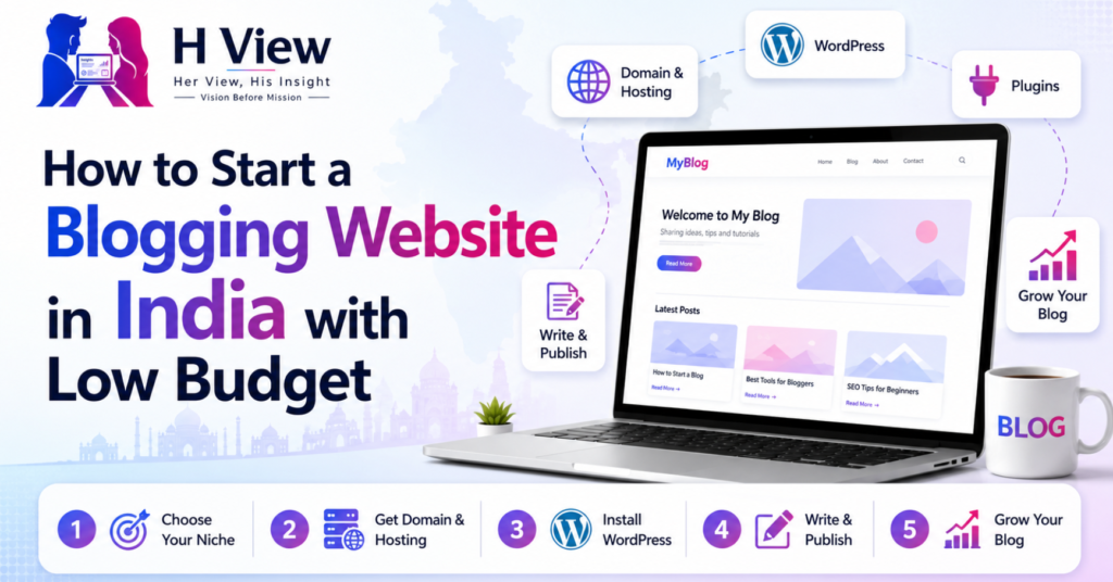 How to Start a Blogging Website in India with Low Budget