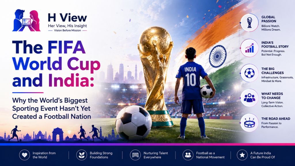 Fans celebrating the FIFA World Cup while reflecting on football's growing impact and future in India.