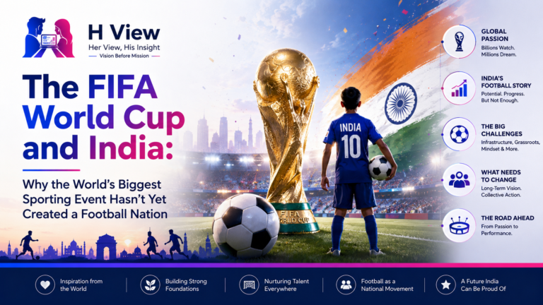 Fans celebrating the FIFA World Cup while reflecting on football's growing impact and future in India.