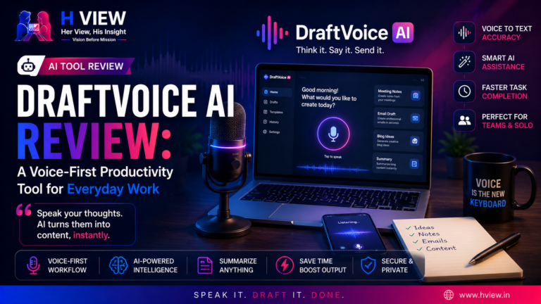 DraftVoice AI Review: A Voice-First Productivity Tool for Everyday Work