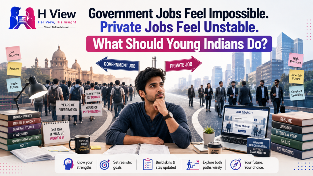 Government Jobs Feel Impossible. Private Jobs Feel Unstable. What Should Young Indians Do?