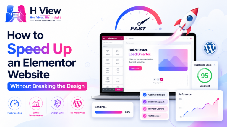 speed elementor website without breaking
