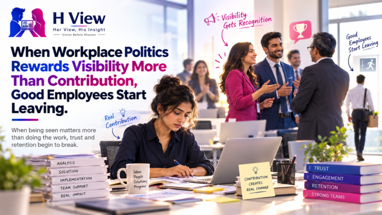 when workplace politics rewards visibility